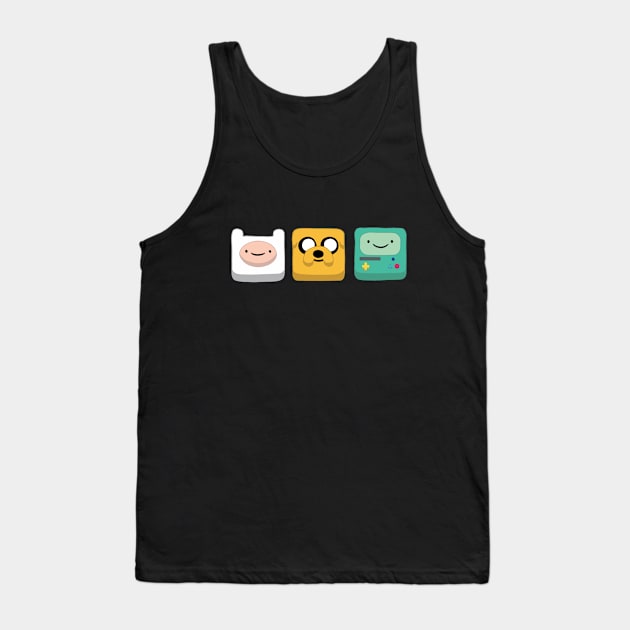 Jake, Finn and Bmo Tank Top by valentinahramov